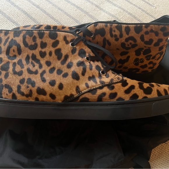 Dolce & Gabbana Leopard Chukka Boots